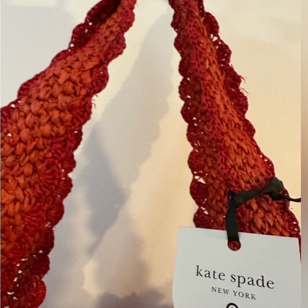 KATE ♠️ SPADE/ TARGET RAFIA Woven Tote Bag NWT - Picture 9 of 9